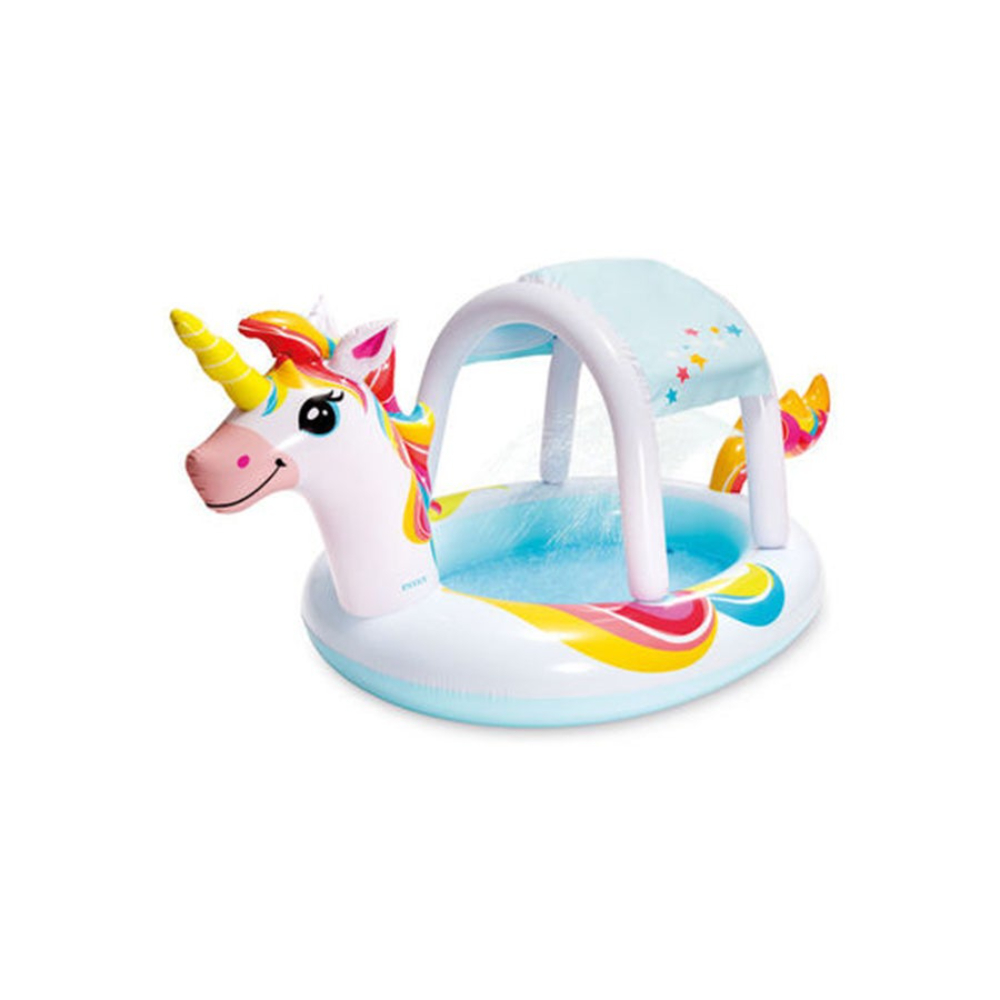 انتكس حوض سباحة بتصميم يونيكورن ملون - موديل 58435NP