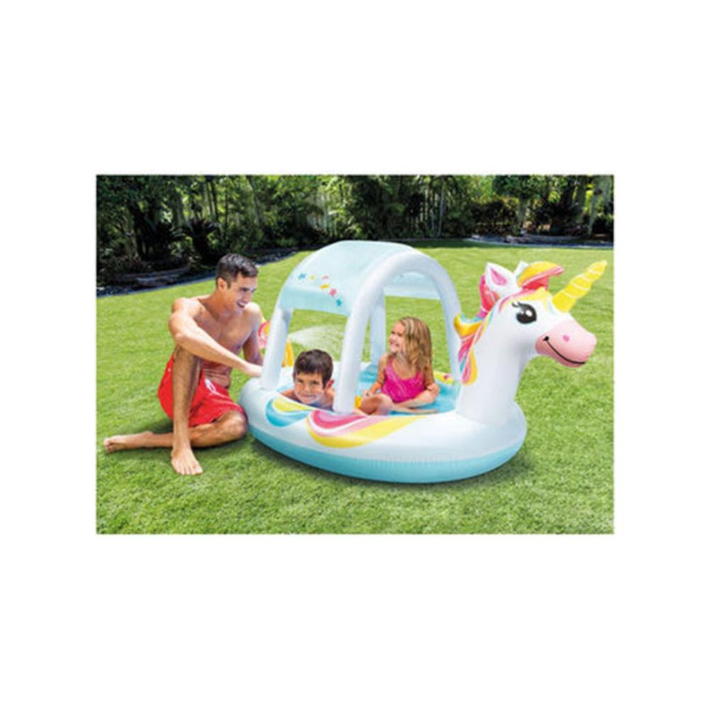 انتكس حوض سباحة بتصميم يونيكورن ملون - موديل 58435NP