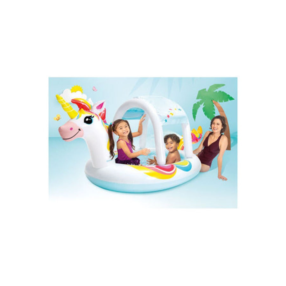 انتكس حوض سباحة بتصميم يونيكورن ملون - موديل 58435NP