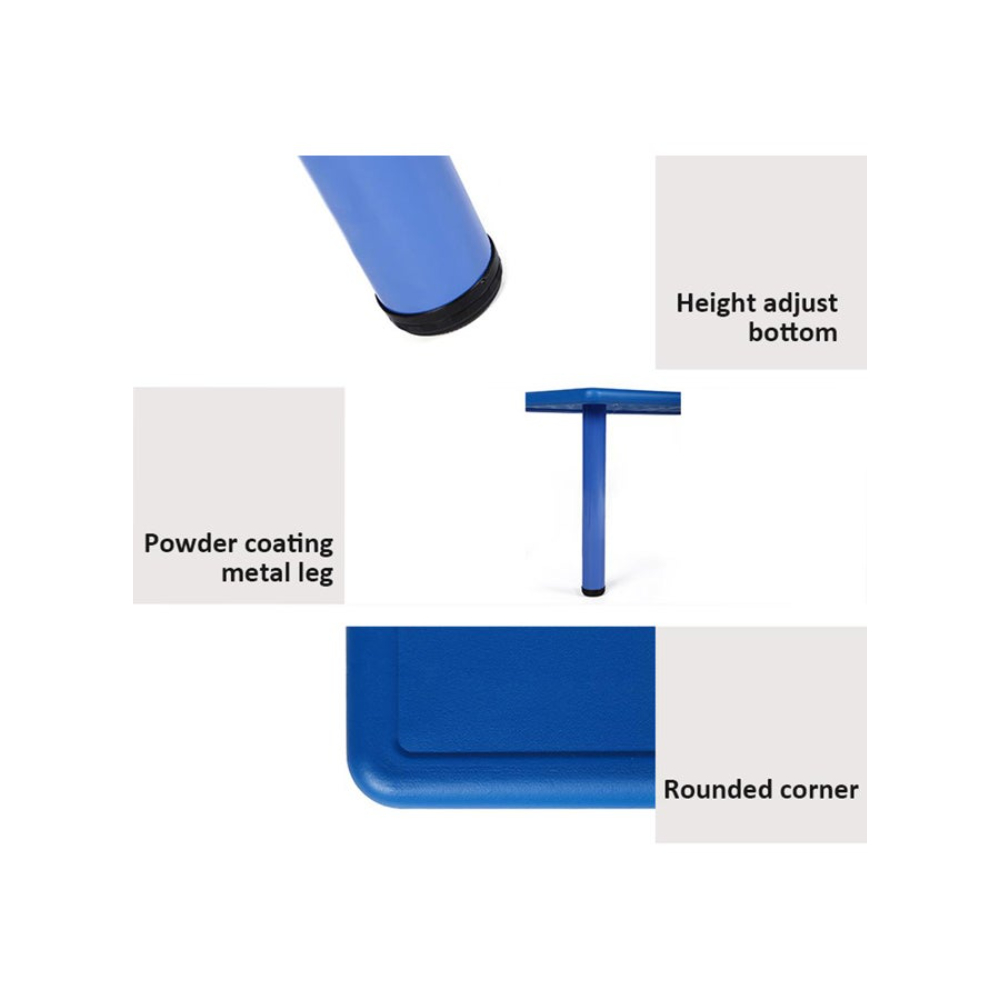 جساي تويز طاولة مستطيلة قابلة للتعديل الارتفاع لمرحلة ما قبل المدرسة أزرق - موديل N08302B90