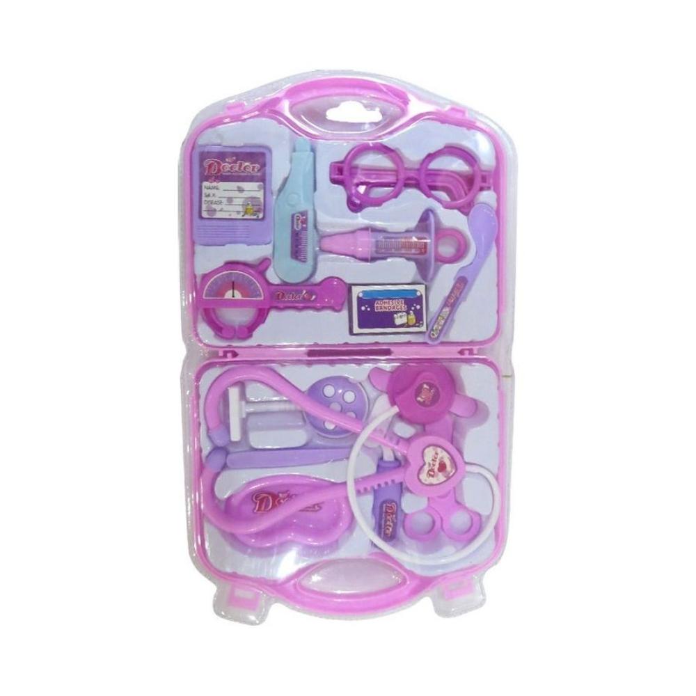 دي سي اس مجموعة ألعاب طبيب للأطفال - وردي