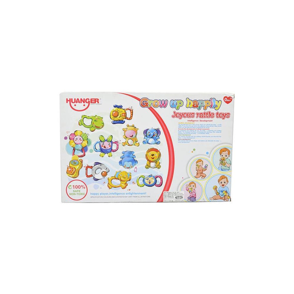 هوانجر مجموعة ألعاب خشخيشة ملونة - 6 قطع 