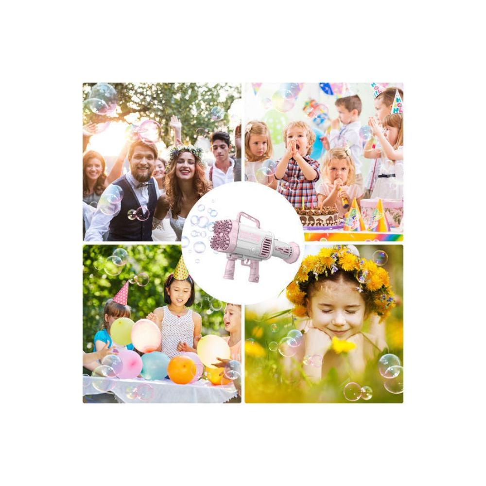  لعبة مسدس صنع الفقاعات جاتلينج 6 قطع - 49x13.5x30.5 سم