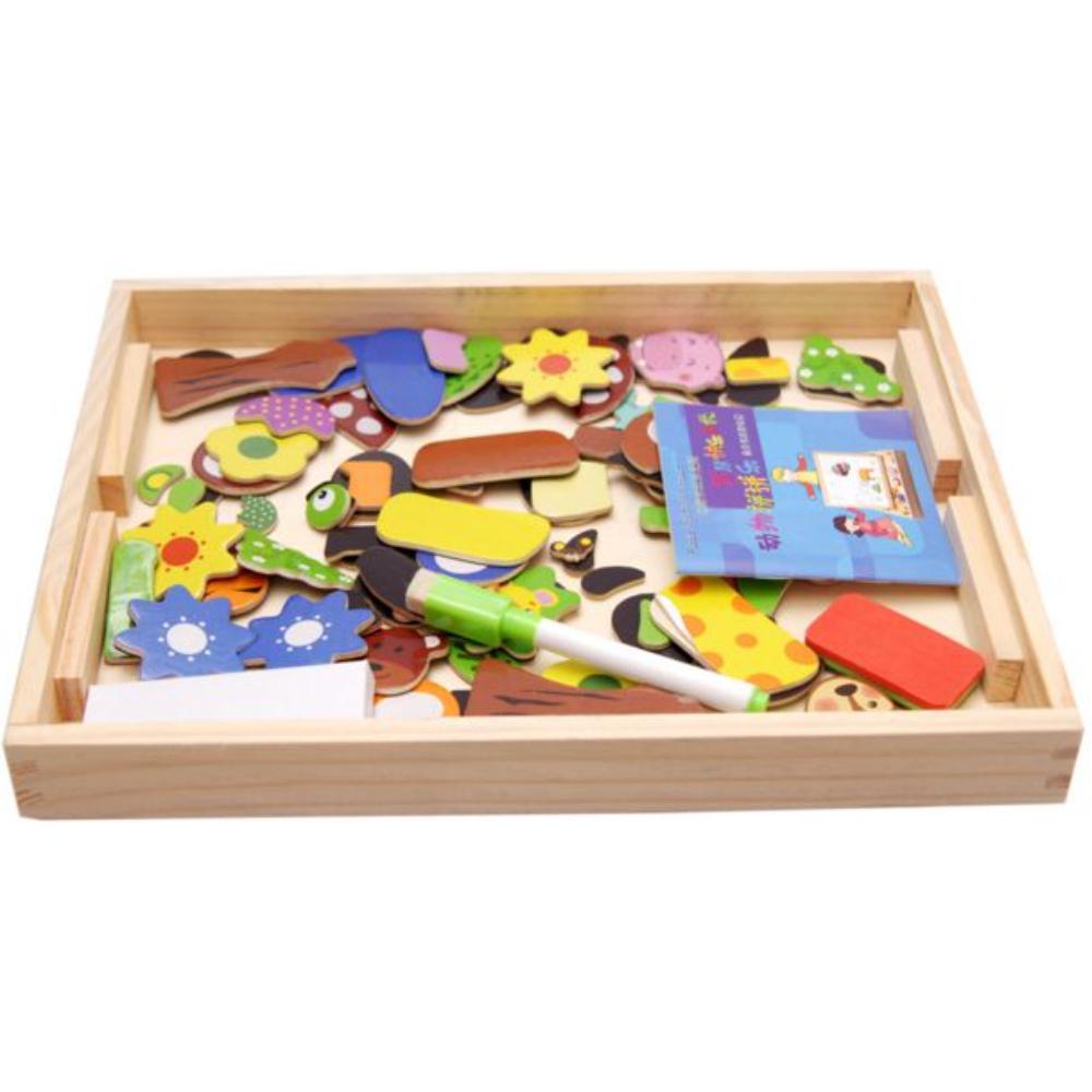  لوحة رسم خشبية مغناطيسية من الخشب