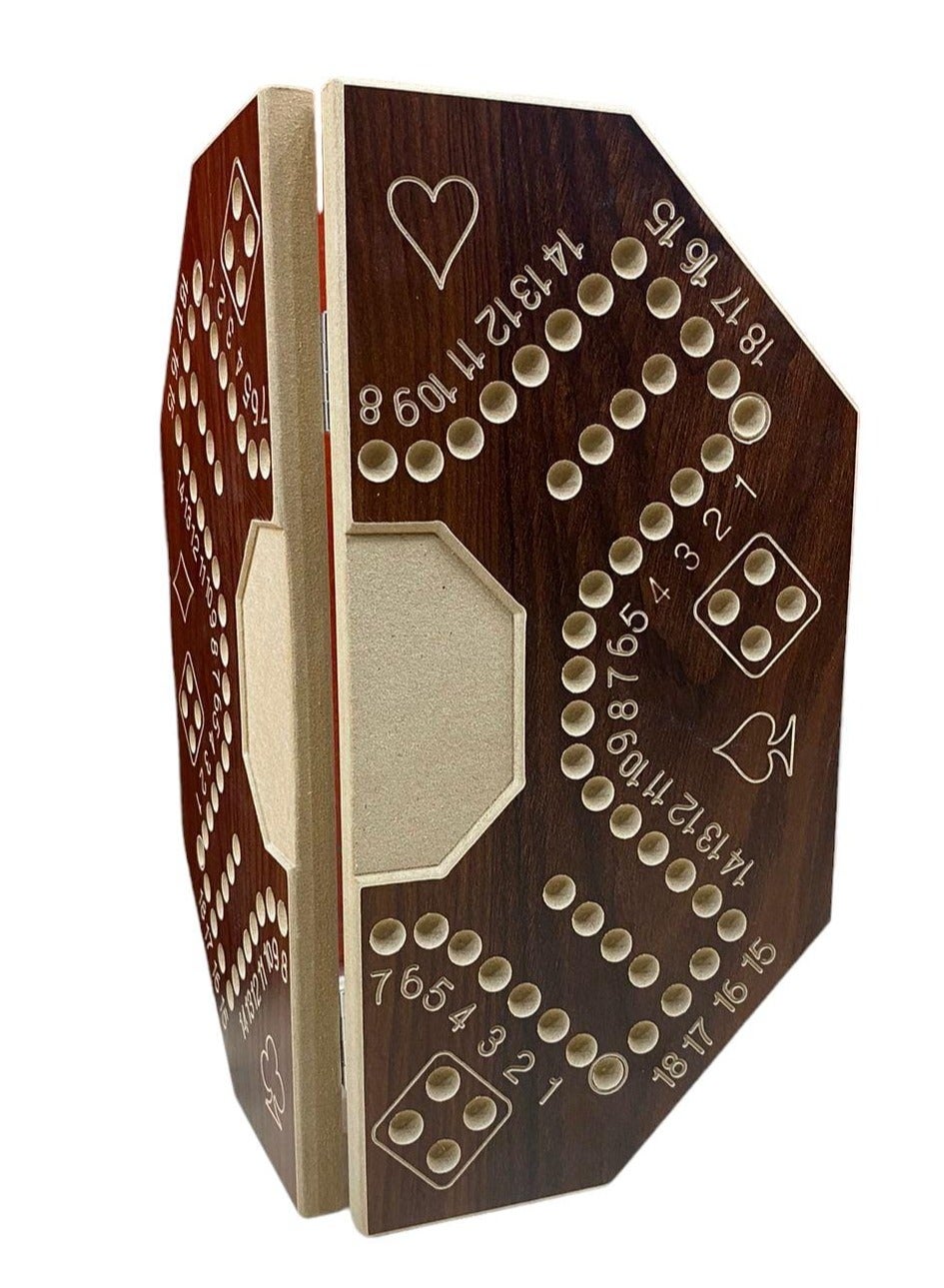 لعبة مرح لعبة جاكارو خشبية مرقمة 4 لاعبين مع حقيبة مقاس 40x40 سم