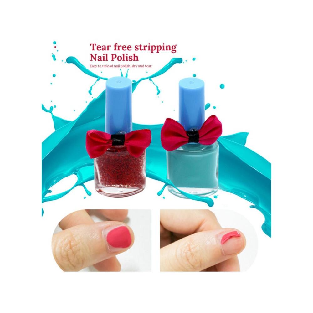  طقم مكياج للأطفال مع حقيبة للتخزين - 14 قطعة