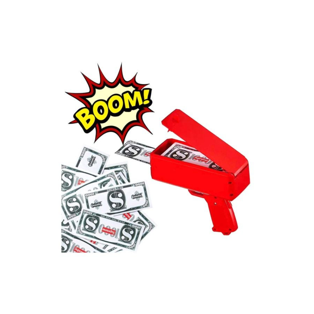 إنفي نيكست مسدس نقدي مع دولارات مزيفة