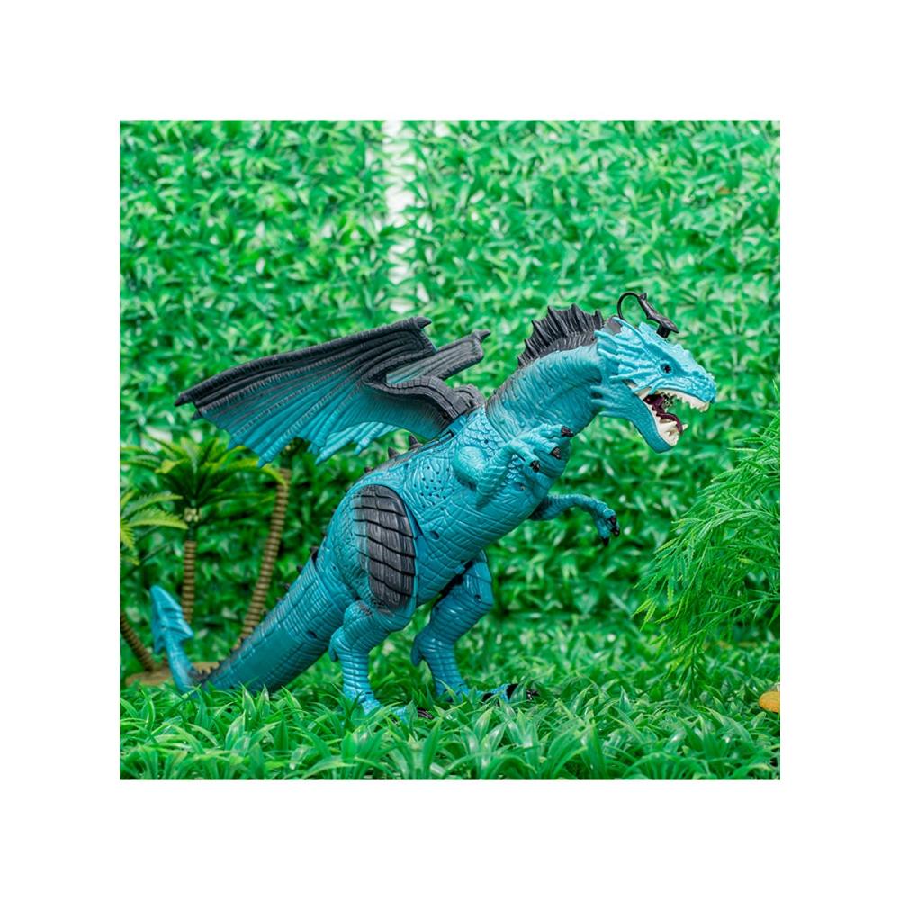 ديناصور آيلاند تويز لعبة ديناصور بجهاز تحكم عن بعد موديل RS6188A - أزرق
