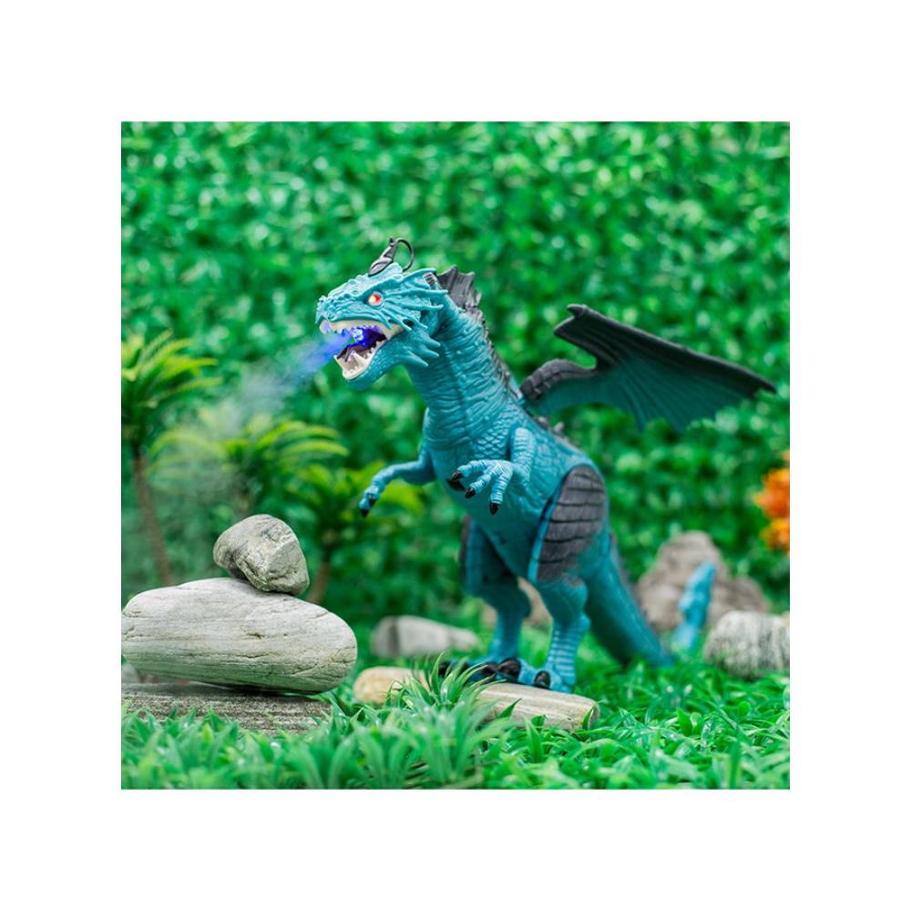 ديناصور آيلاند تويز لعبة ديناصور بجهاز تحكم عن بعد موديل RS6188A - أزرق