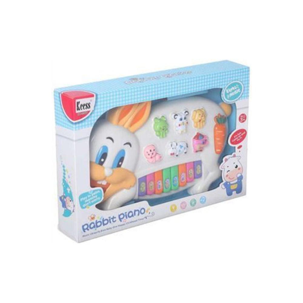 كيس لعبة أرنب البيانو التعليمية