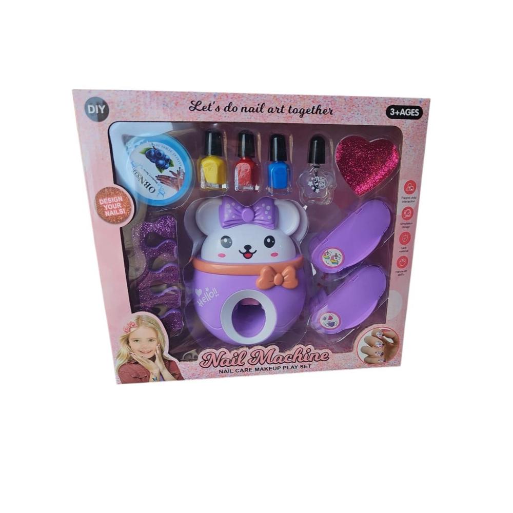 لعبة مرح مستحضرات تجميل منكير للأميرات الصغيرات