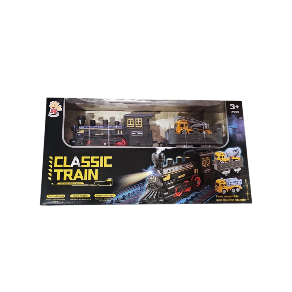 لعبة مرح مجموعة ألعاب بناء قاطرة بخارية تعليمية