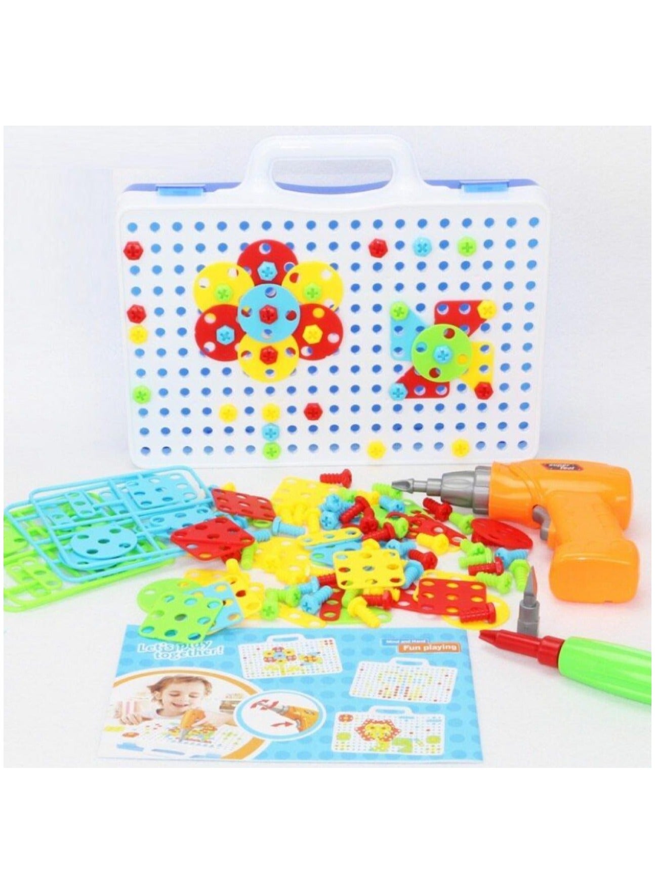 لعبة مرح لعبة بازل ثلاثية الأبعاد على شكل صامولة مثقاب كهربائي