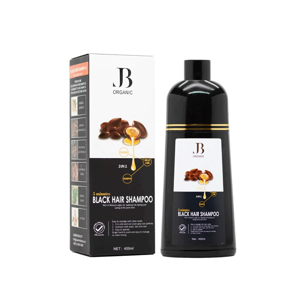 جي بي - اورجانيك شامبو صبغ اسود400مل
