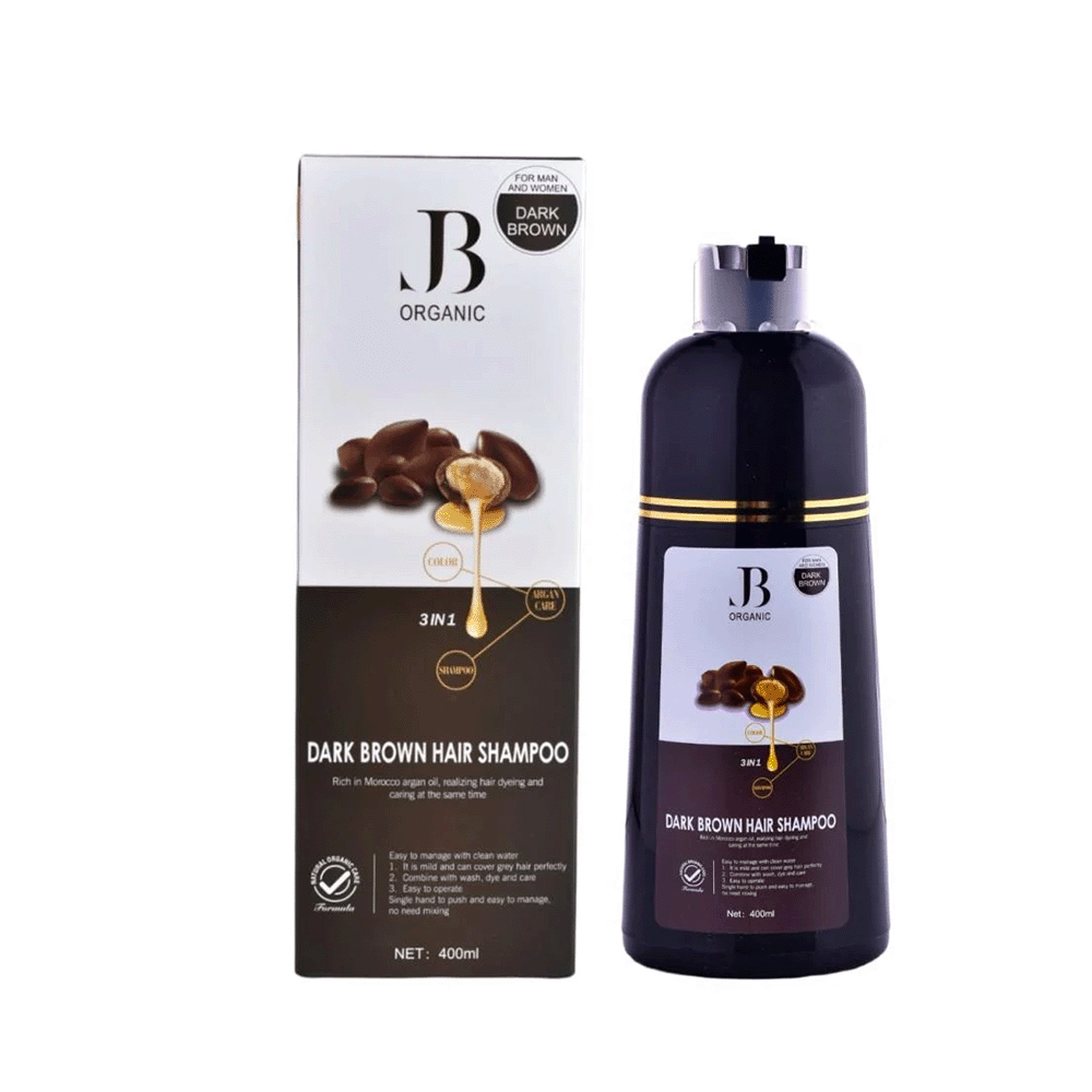 جي بي - اورجانيك شامبو صبغ بني غامق 400مل
