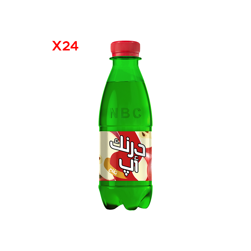 درنك آب كرتون مشروب غازي بنكهة التفاح 250 مل - 24 علبة