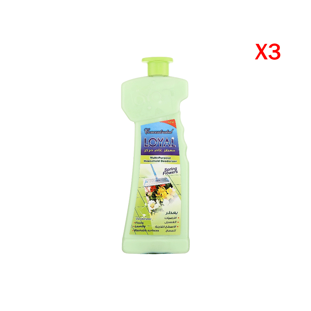 لويال معطر عام مركز برائحة زهور الربيع 700 مل - 3 حبات