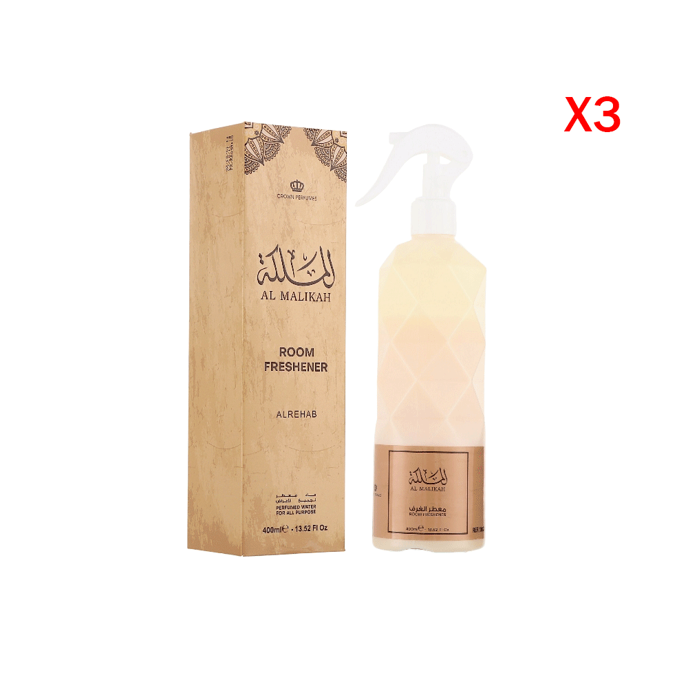 الرحاب ماء معطر الغرف الملكة لجميع الأغراض 400 مل - 3 حبات