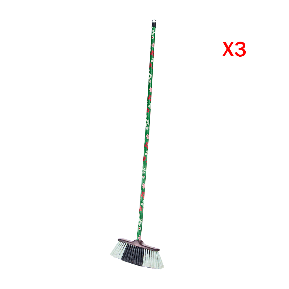 النجم مكنس مع العصا  - 3 حبات