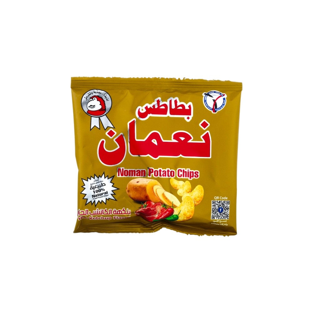 نعمان بطاطس مقرمش بنكهة الكاتشب الحار 11 جم 