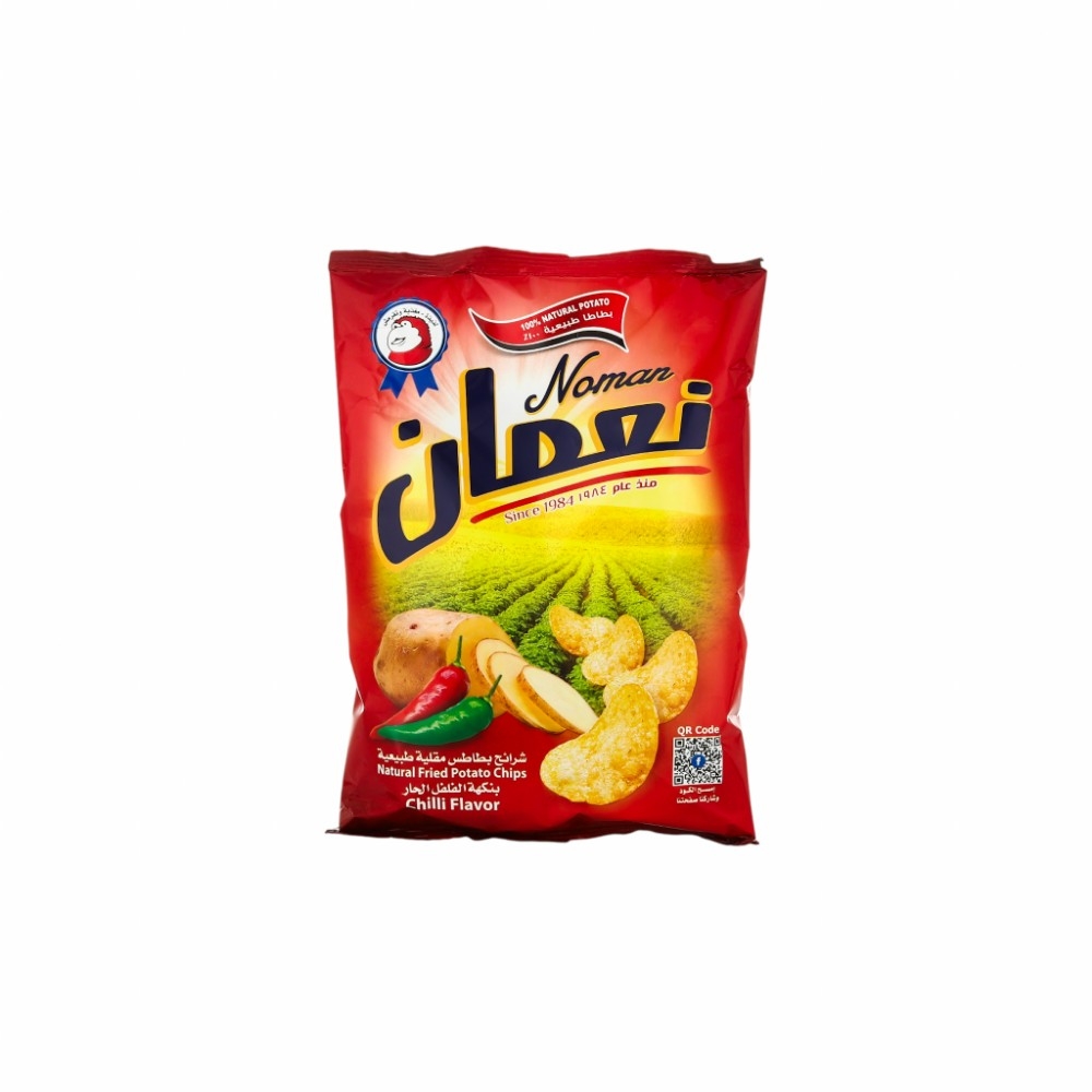 نعمان بطاطس مقرمش بنكهة الفلفل الحار 120 جم 