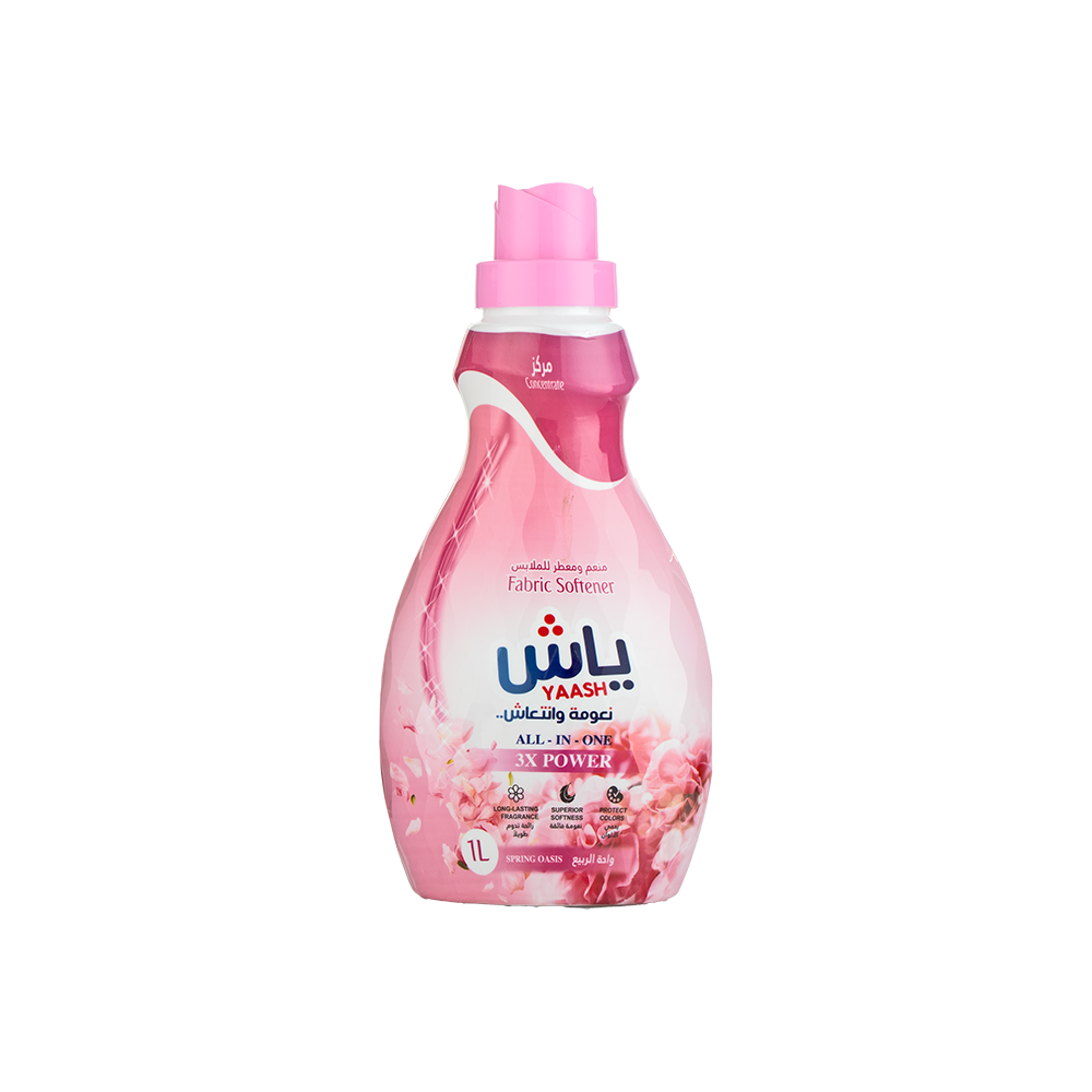 ياش منعم و معطر ملابس 3X power برائحة واحة الربيع - 1 لتر 