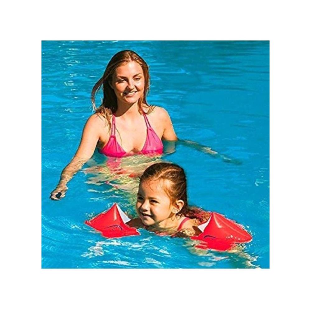  إنتكس طقم عوامات ذراع للسباحة قطعتين برتقالي - مقاس 18×15×3 سم