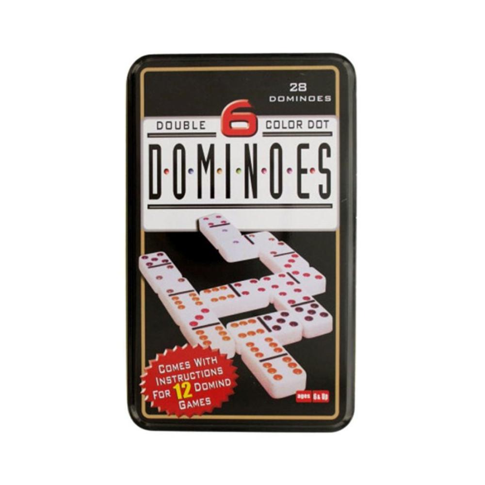 كولي إيمبورتس طقم دومينو بنقاط ملونة 28 قطع - 6 ألوان