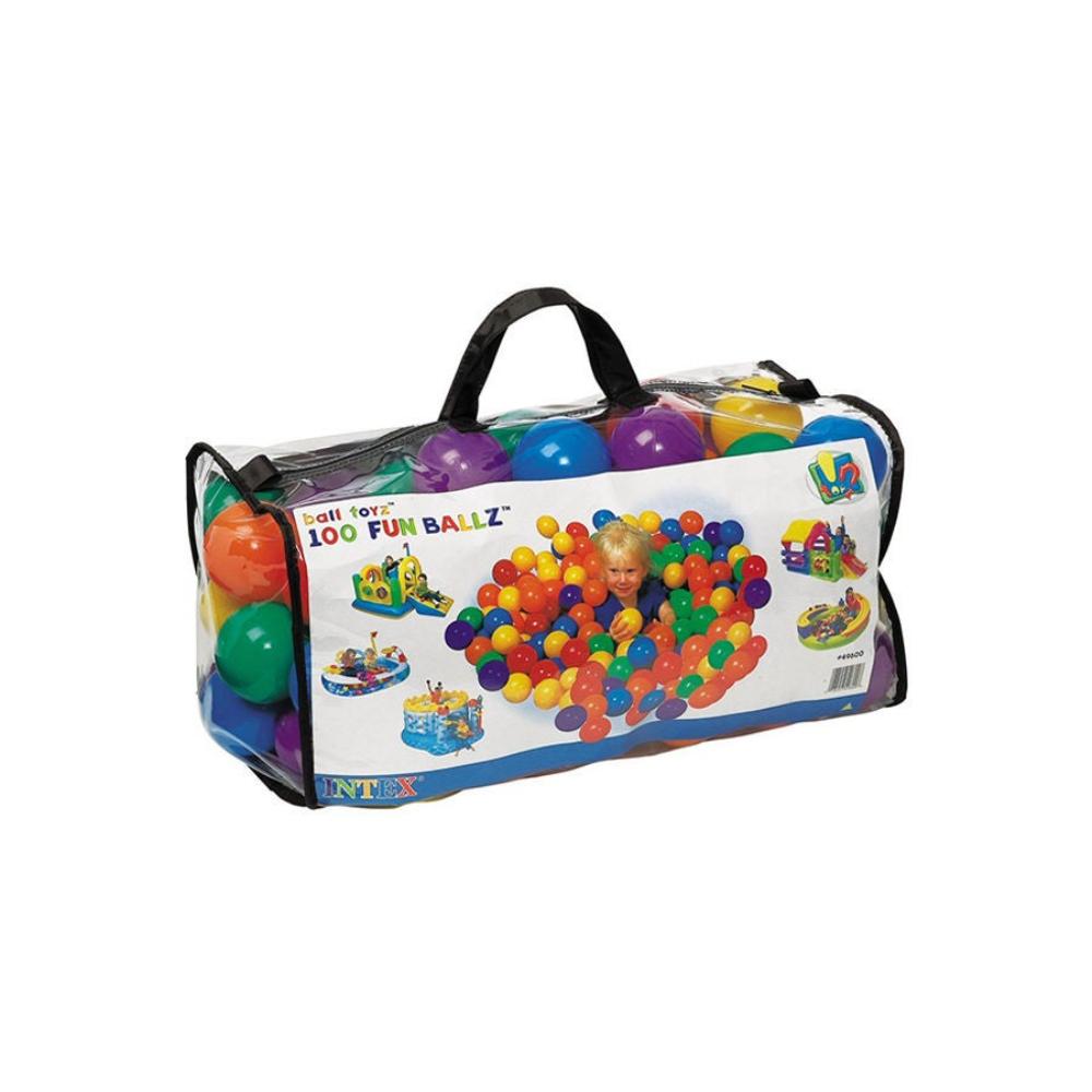  انتكس مجموعة كرات المرح الملونة 100 قطعة - 19×12×17 بوصة