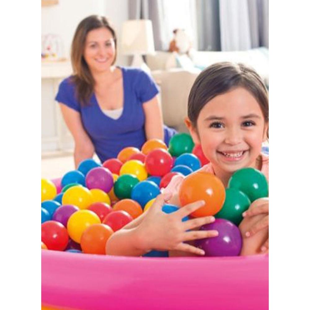  انتكس مجموعة كرات المرح الملونة 100 قطعة - 19×12×17 بوصة