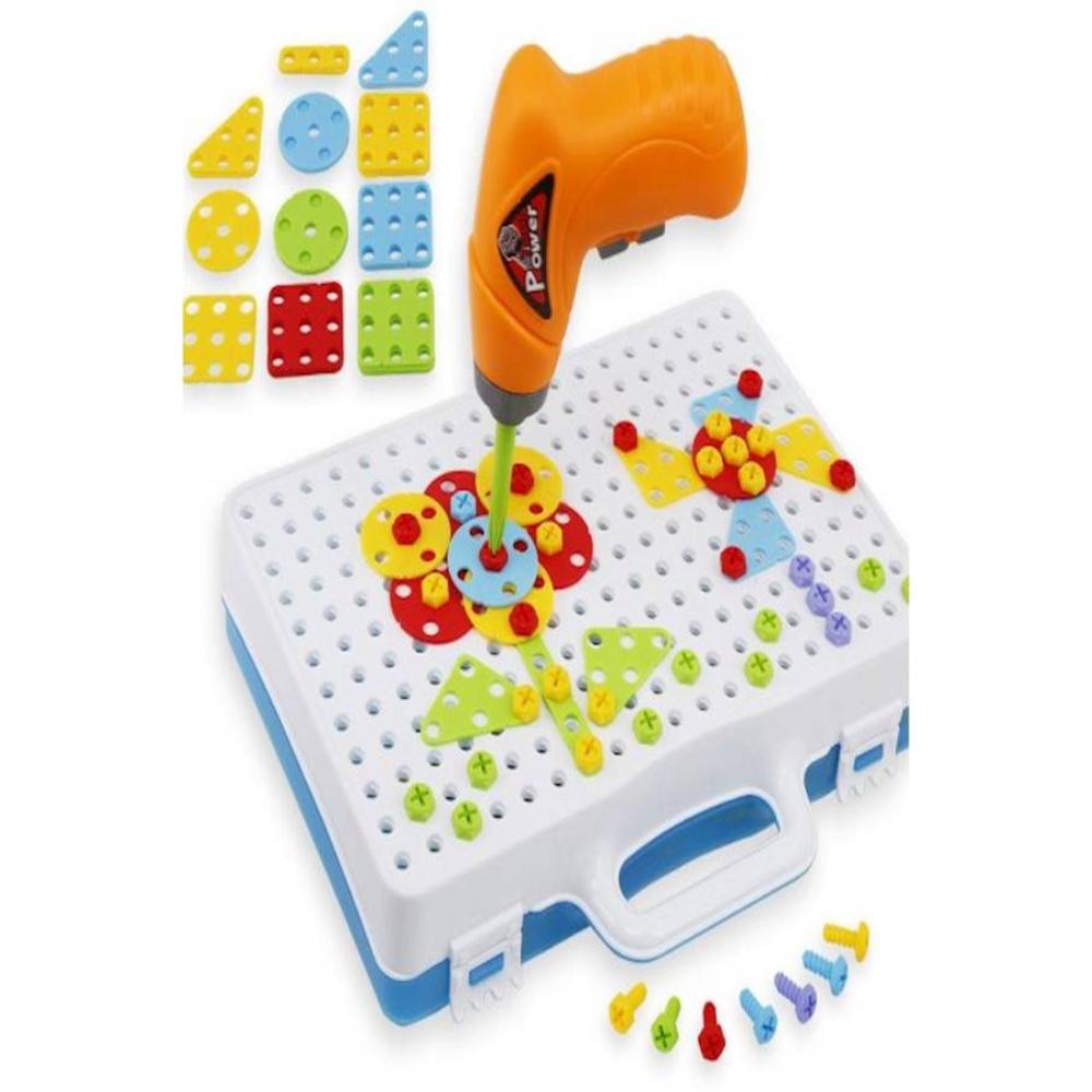  مثقاب وبراغي لعبة تجميع اللوحات