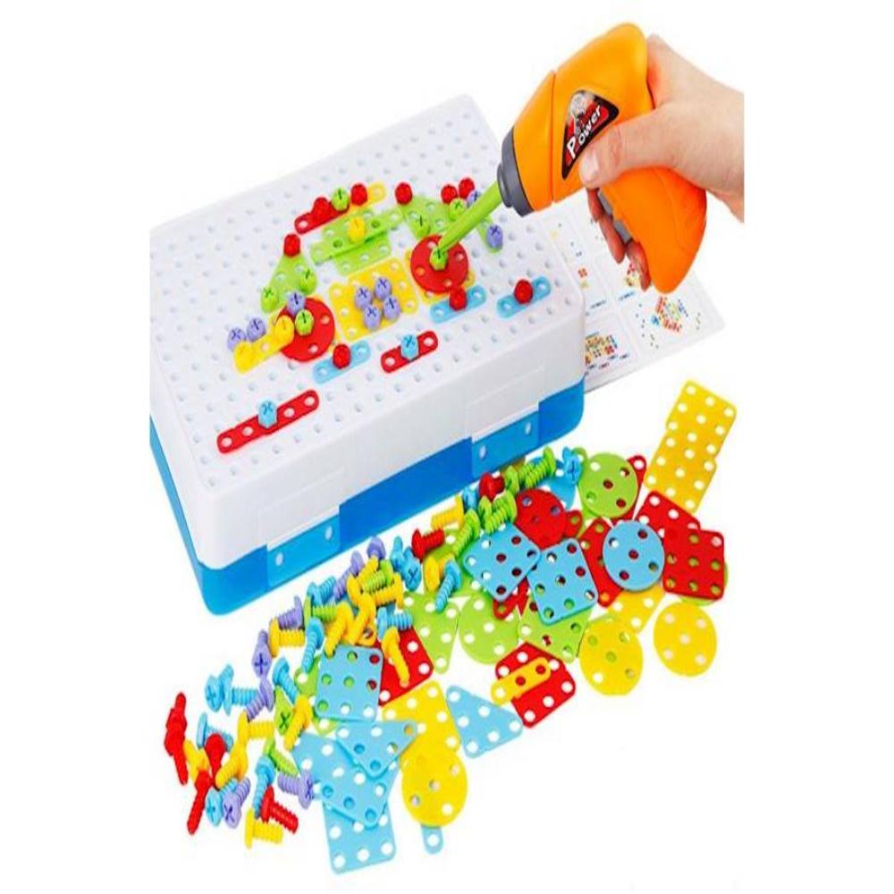  مثقاب وبراغي لعبة تجميع اللوحات