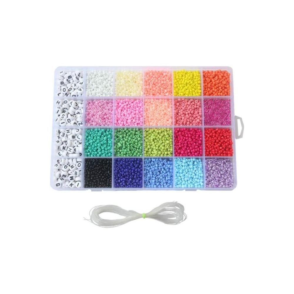 مجموعة خرز مع خيط - 3300 قطعة