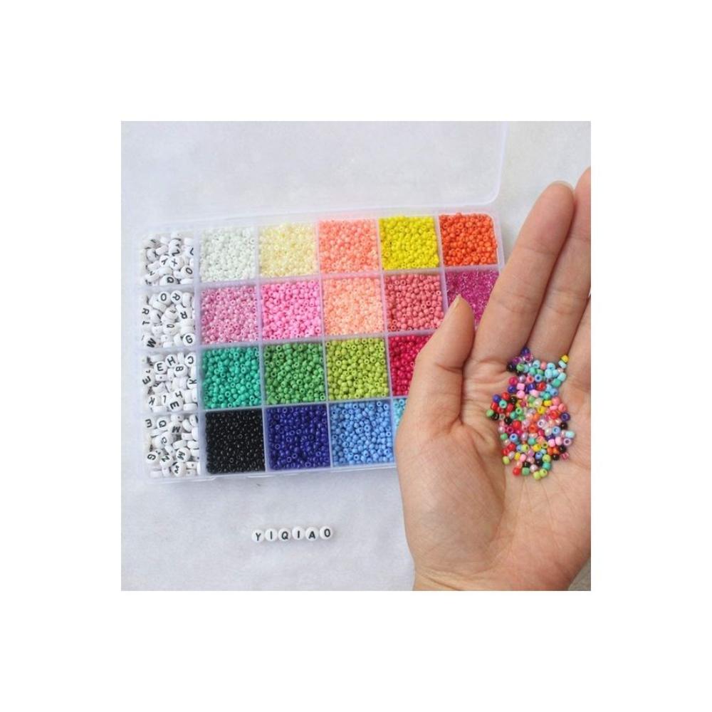 مجموعة خرز مع خيط - 3300 قطعة