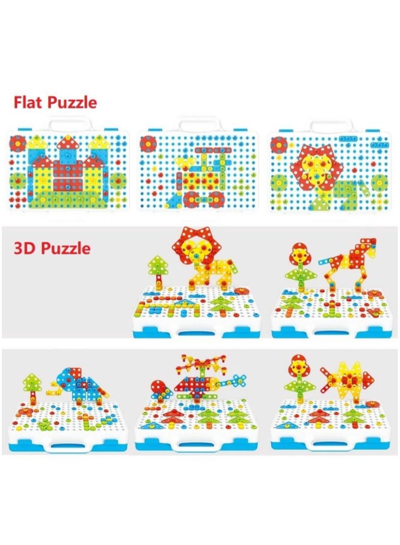 لعبة مرح لعبة بازل ثلاثية الأبعاد على شكل صامولة مثقاب كهربائي