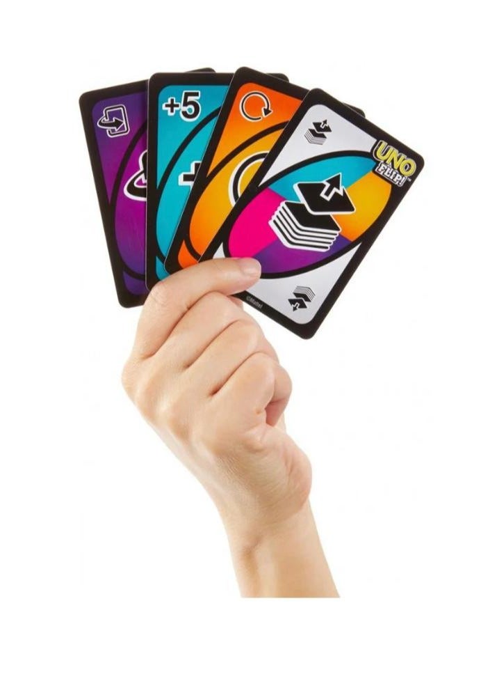 لعبة مرح لعبة بطاقات اونو فليب مزدوجة الجانب - 9.23x1.9x14.44 سم