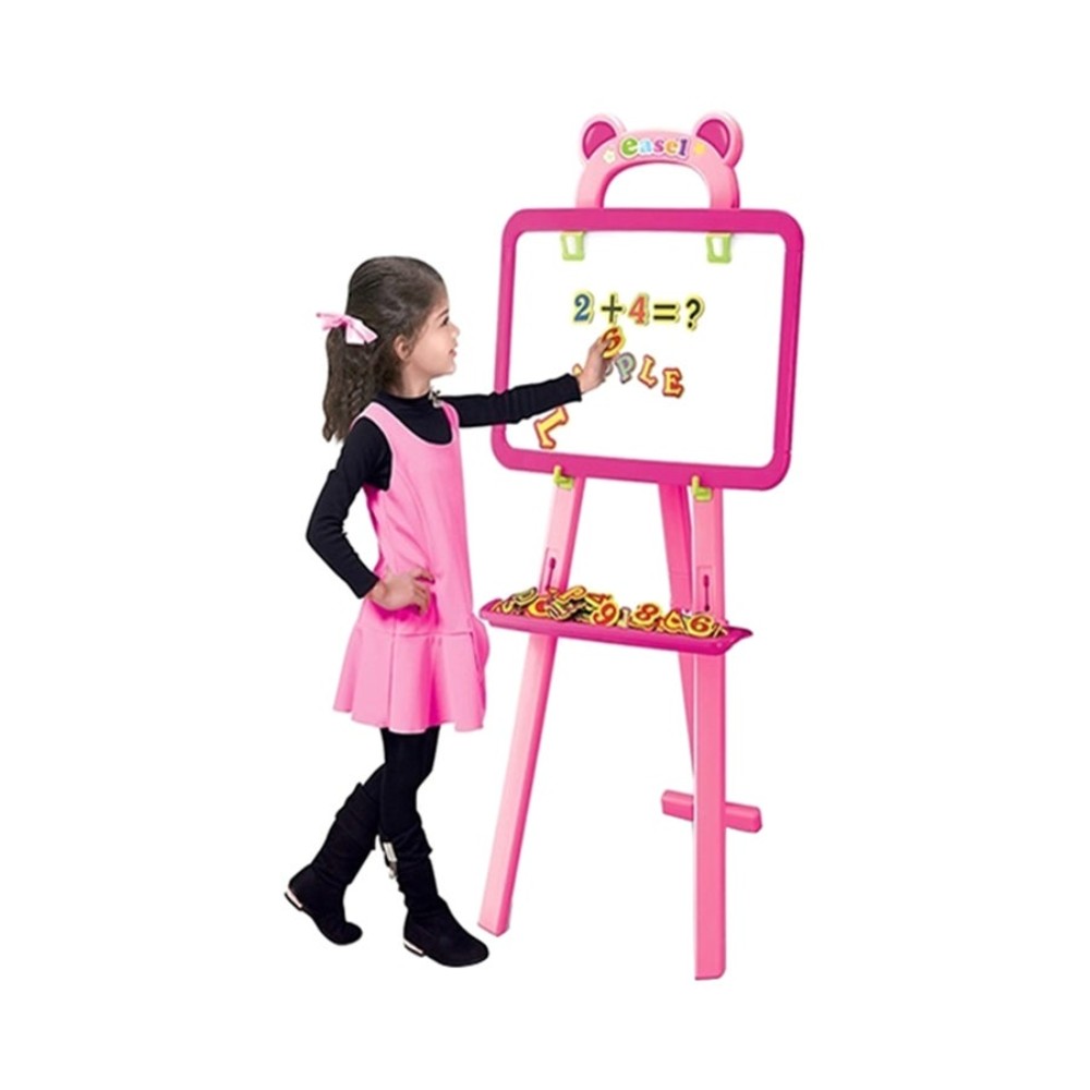  لوح كتابة وقراءة للأطفال 3 في 1 بوجهين مشبك ورق رسم