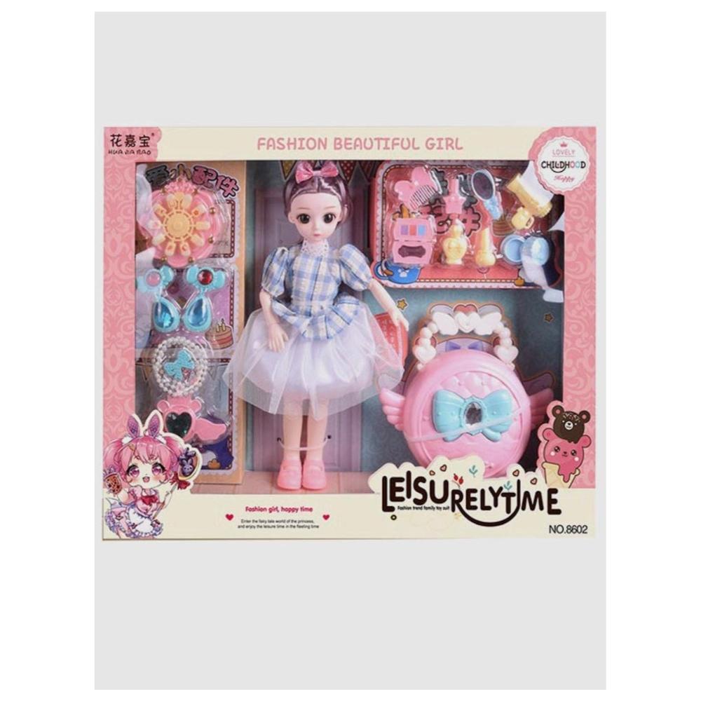 لعبة مرح لعبة دمية عصرية مع شنطة وإكسسوارات