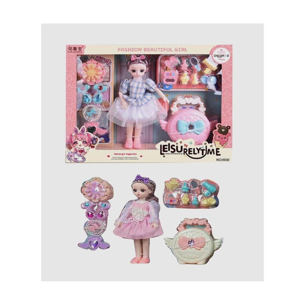 لعبة مرح لعبة دمية عصرية مع شنطة وإكسسوارات