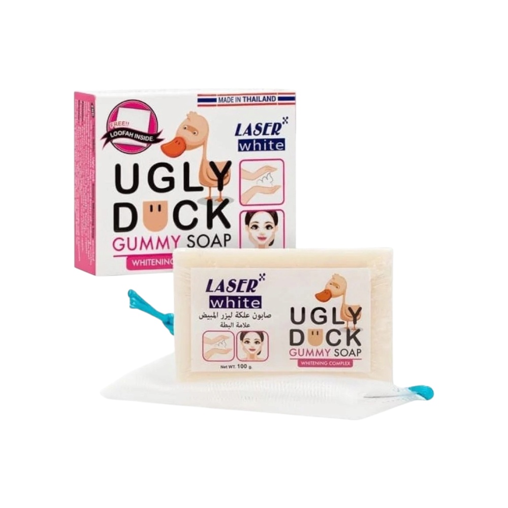 ليزر وايت صابون علكة البطه المبيض 100 جرام