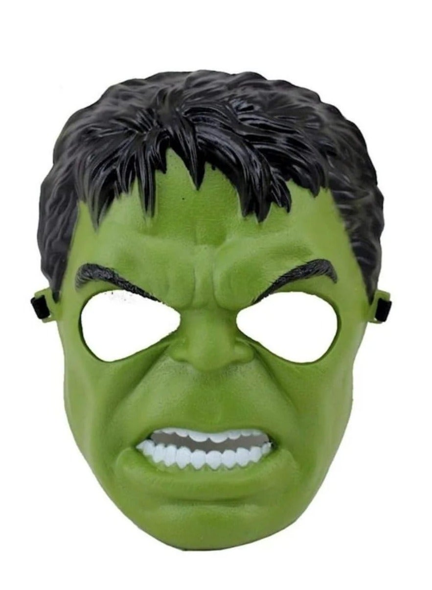  ملابس بتصميم شخصية كرتونية هالك مع قناع للأولاد - قماش فاخر