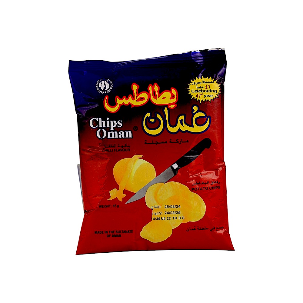 عمان بطاطس بنكهة الفلفل- 15جم 