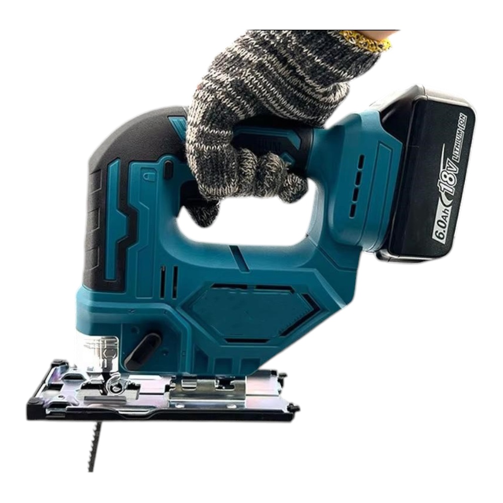 ماكيتا منشار خشب منحني لاسلكي متعدد الاستخدامات ببطاريتين قويتين لأداء متواصل دون انقطاع