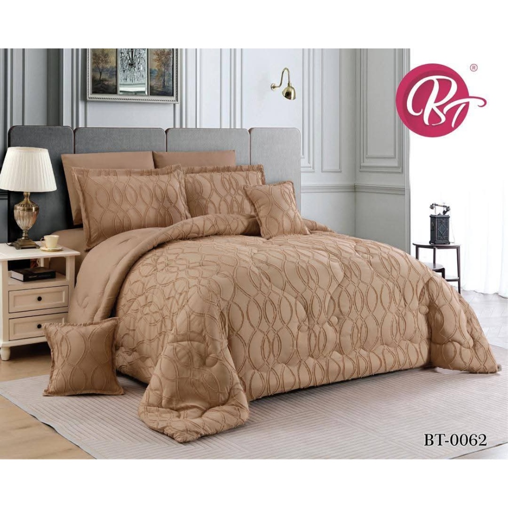 لحاف قطن عرائسي نفرين مطرز 10 قطع260*240