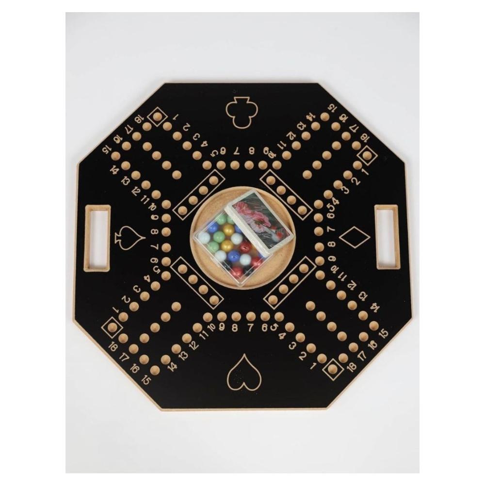 لعبة مرح لعبة جاكارو ملكي مرقمة مع 16 حجر رخامي - 45x45 سم