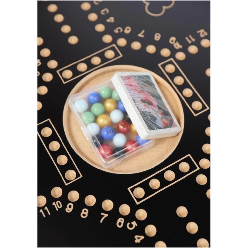 لعبة مرح لعبة جاكارو ملكي مرقمة مع 16 حجر رخامي - 45x45 سم