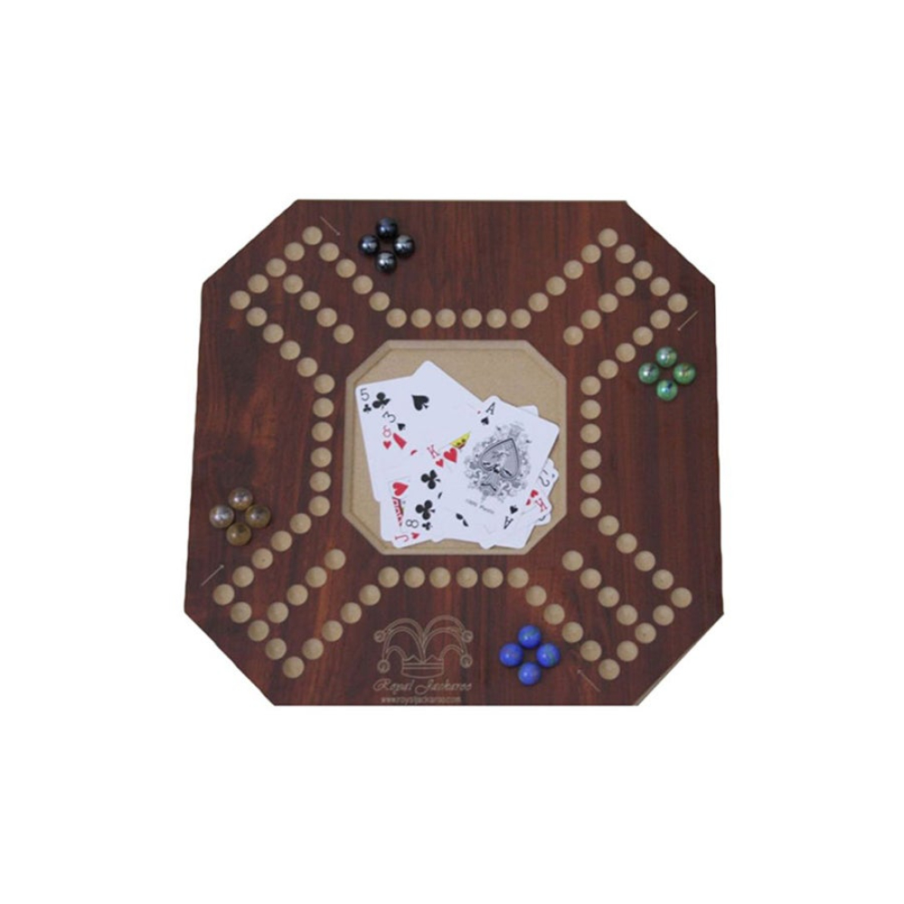  طقم لعبة ورق جاكارو الملكي - 16 حجر رخامي