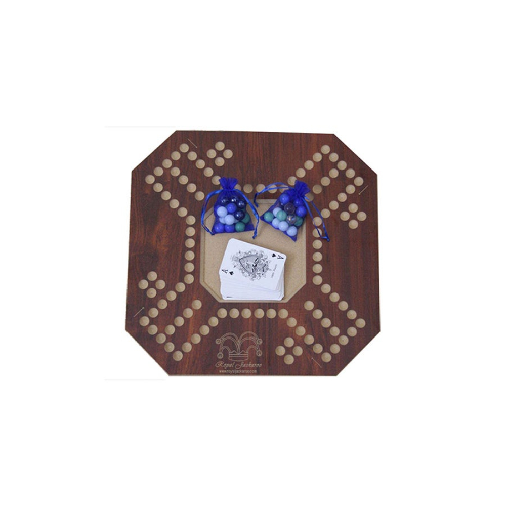  طقم لعبة ورق جاكارو الملكي - 16 حجر رخامي