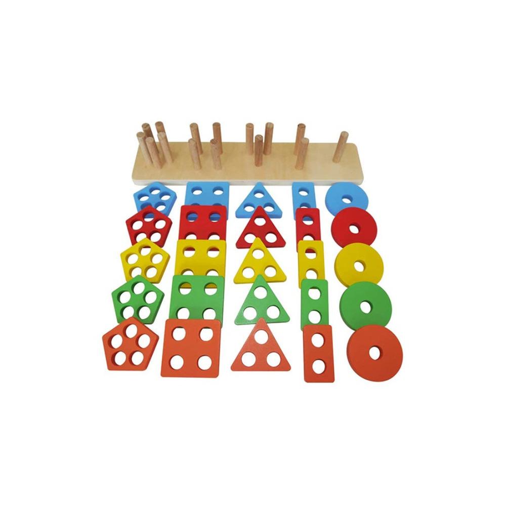 كيزه مجموعة ألعاب خشبية تعليمية للأطفال - 25 قطعة