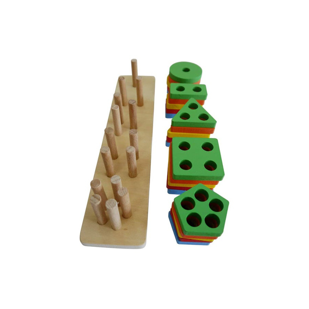 كيزه مجموعة ألعاب خشبية تعليمية للأطفال - 25 قطعة